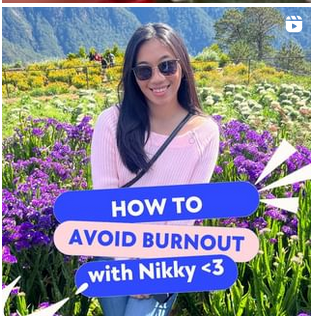 Instagram Reel on How to Avoid Burnout with Nikky